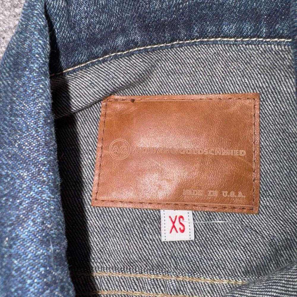 AG Adriano Goldschmied Women's Denim‎ Dark Blue Jean Jacket size XS